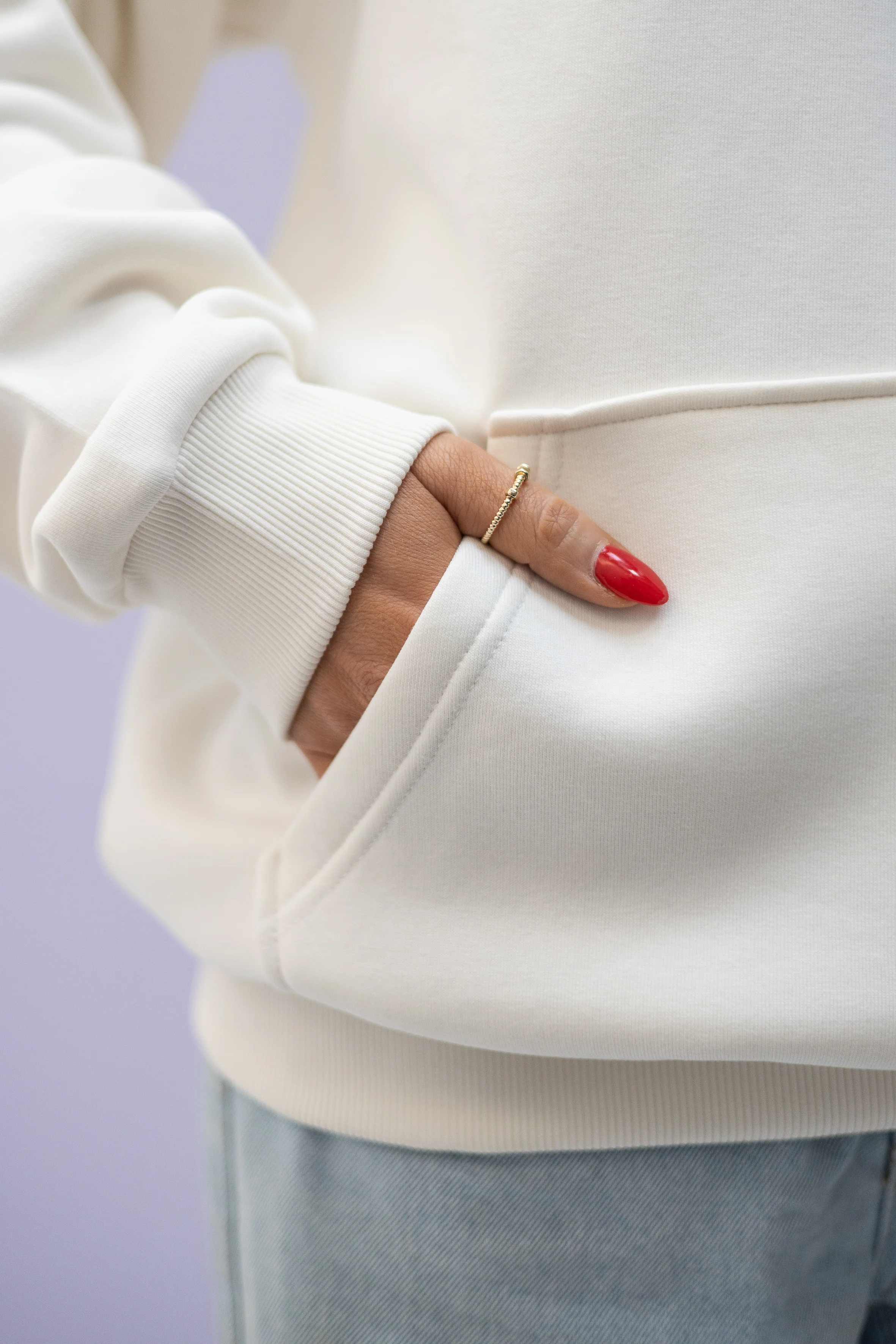 Regular Waistband Hoodie "Book club" - Image 4