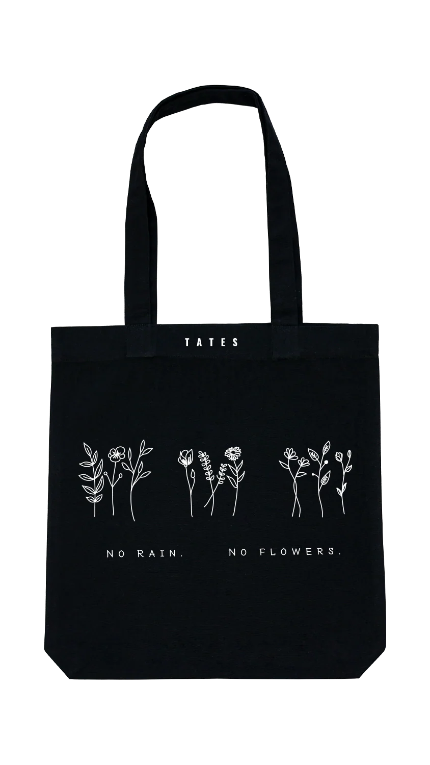 Tote bag "Flowers" – Schwarz - Image 2