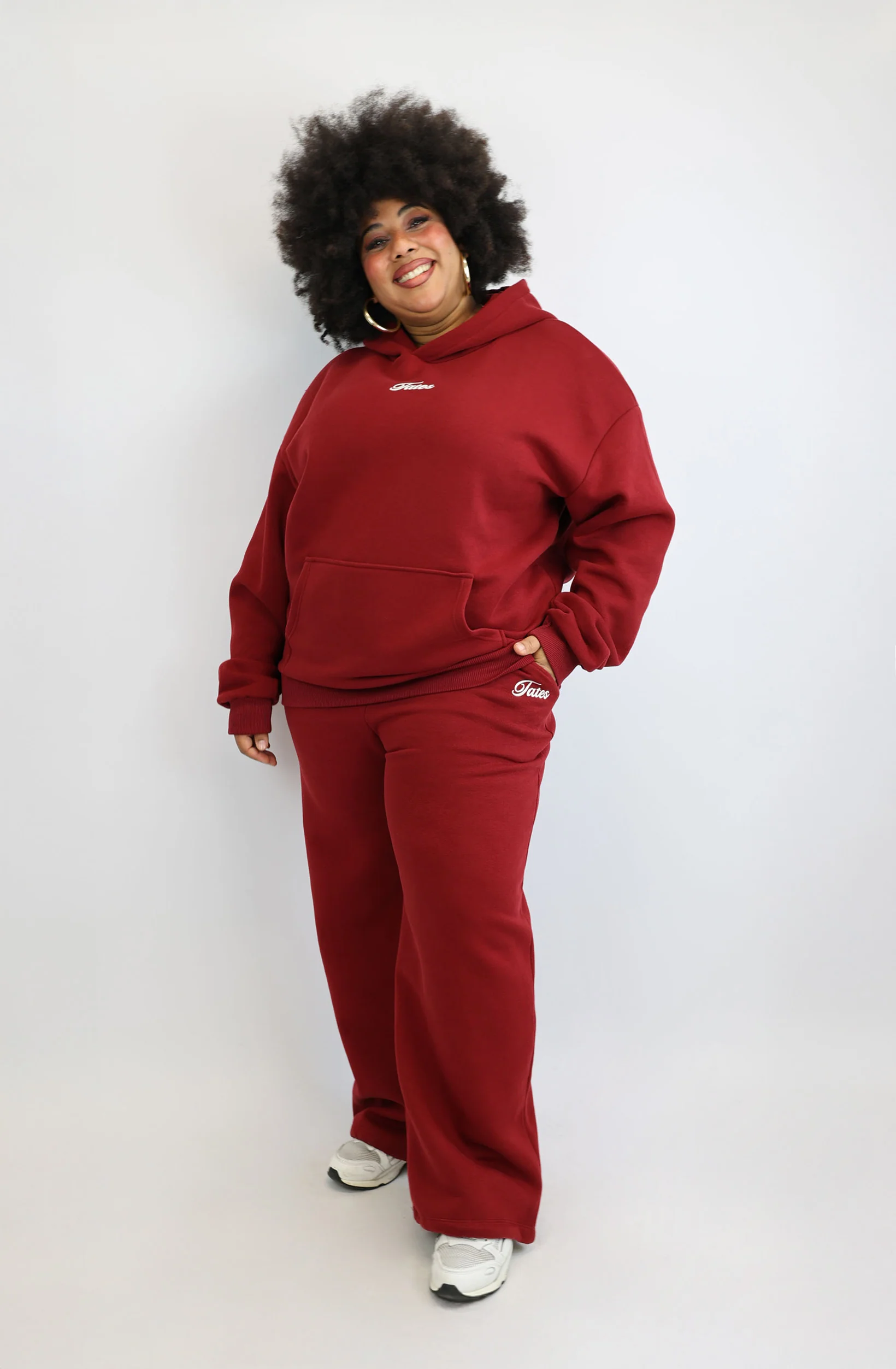Verstellbare Jogginghose – Cranberry - Image 3