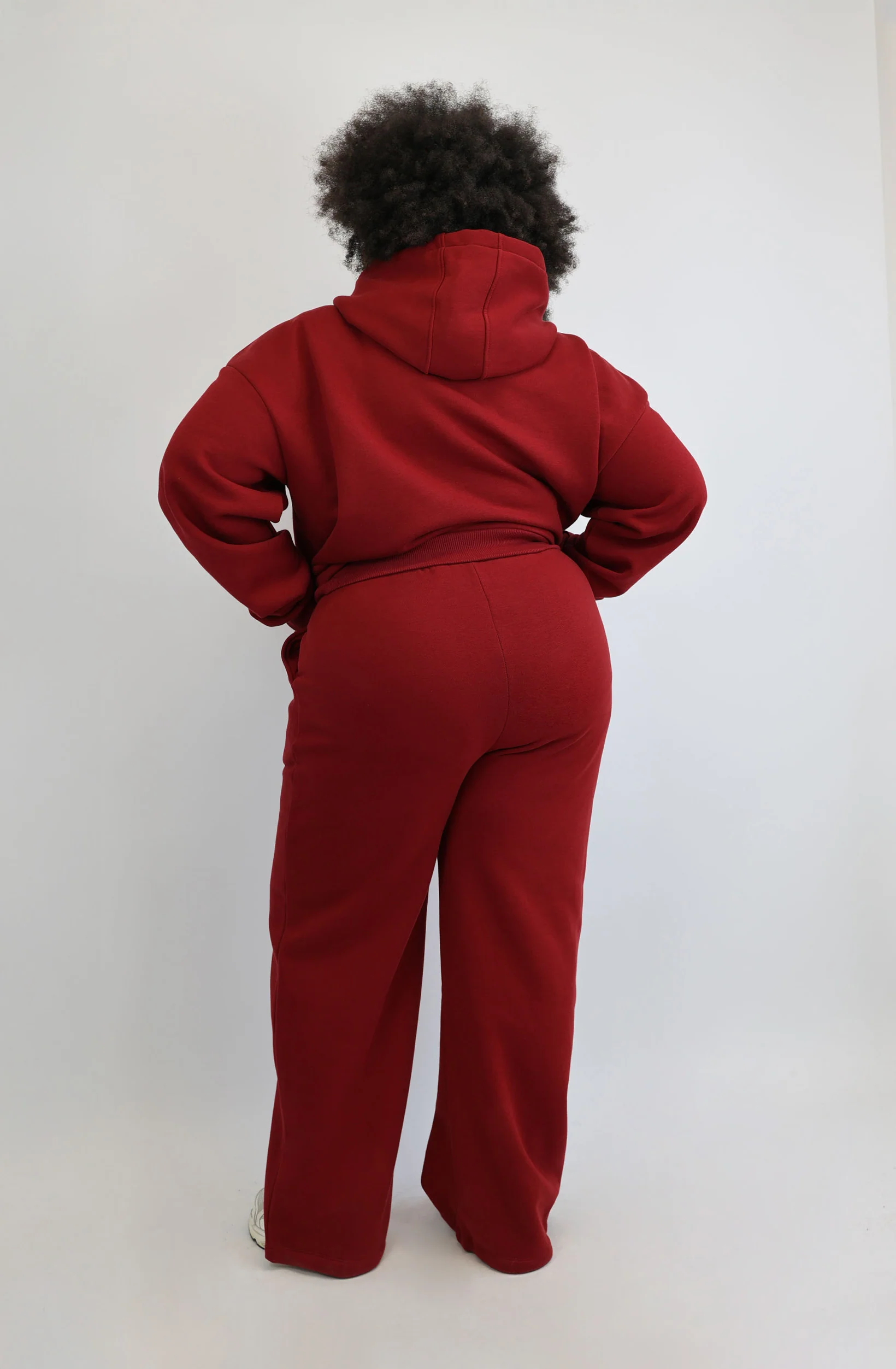 Verstellbare Jogginghose – Cranberry - Image 4
