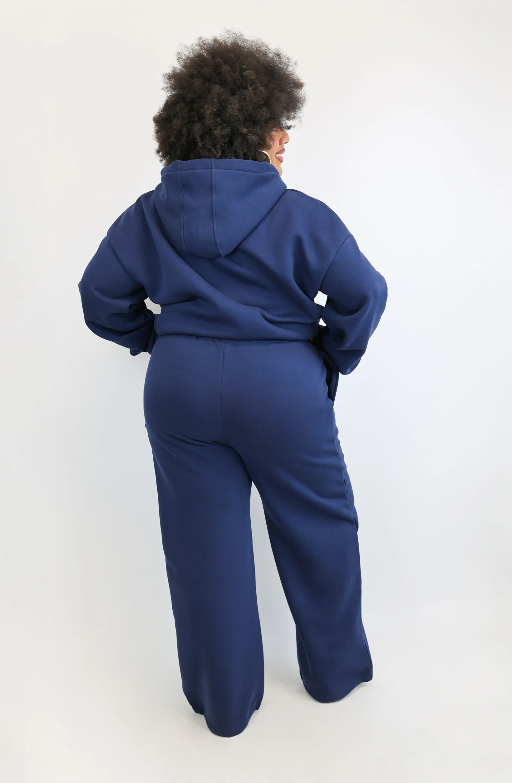 Verstellbare Jogginghose – Midnight Blue - Image 4