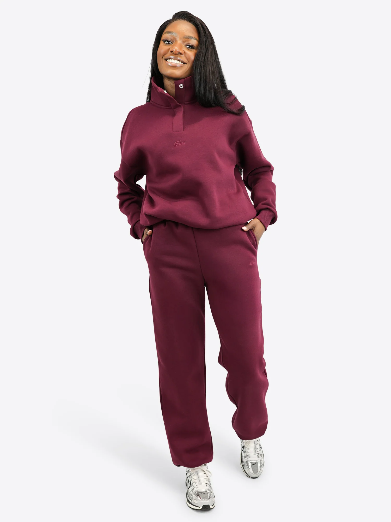 Verstellbare Jogginghose - Plum - Image 3