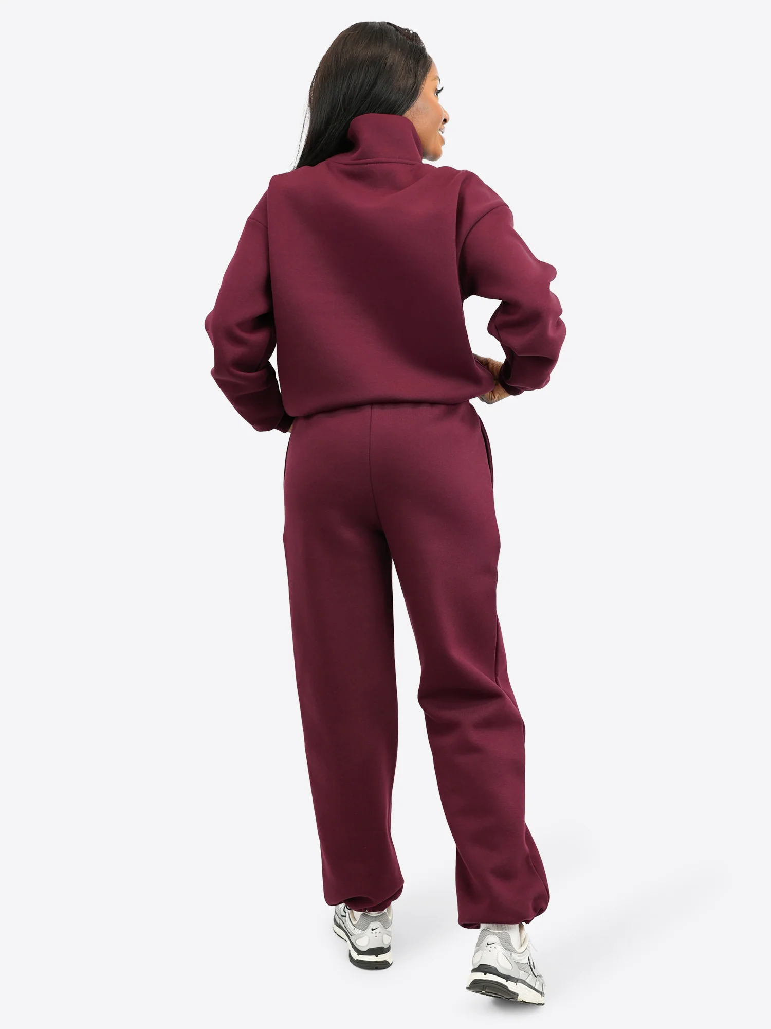 Verstellbare Jogginghose - Plum - Image 4