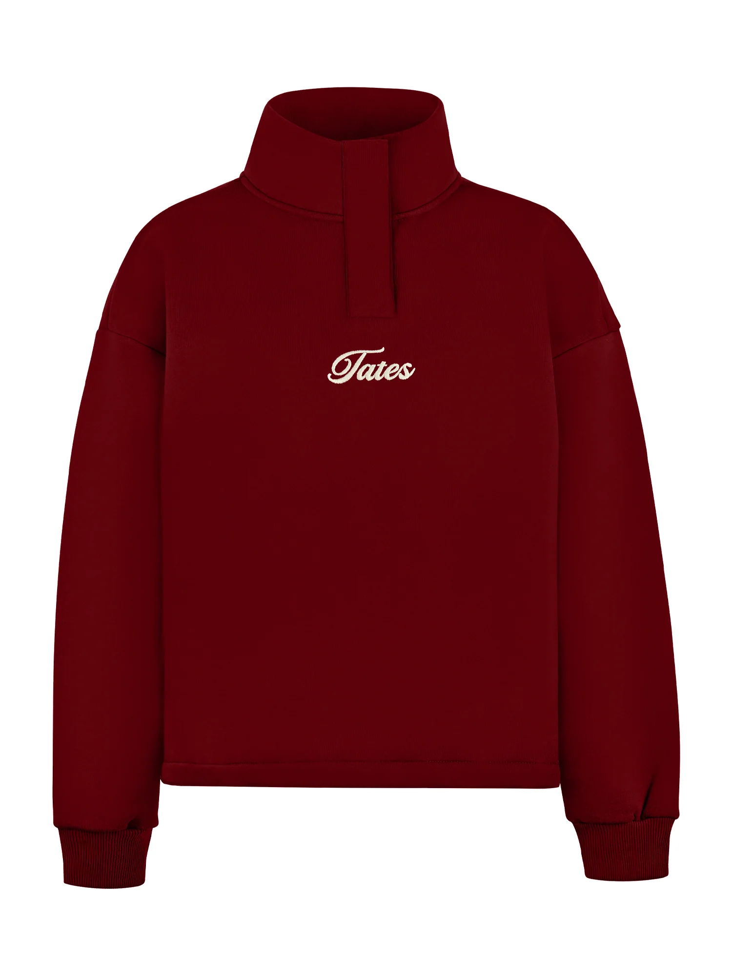 Verstellbarer Crop Sweater – Cranberry - Image 2