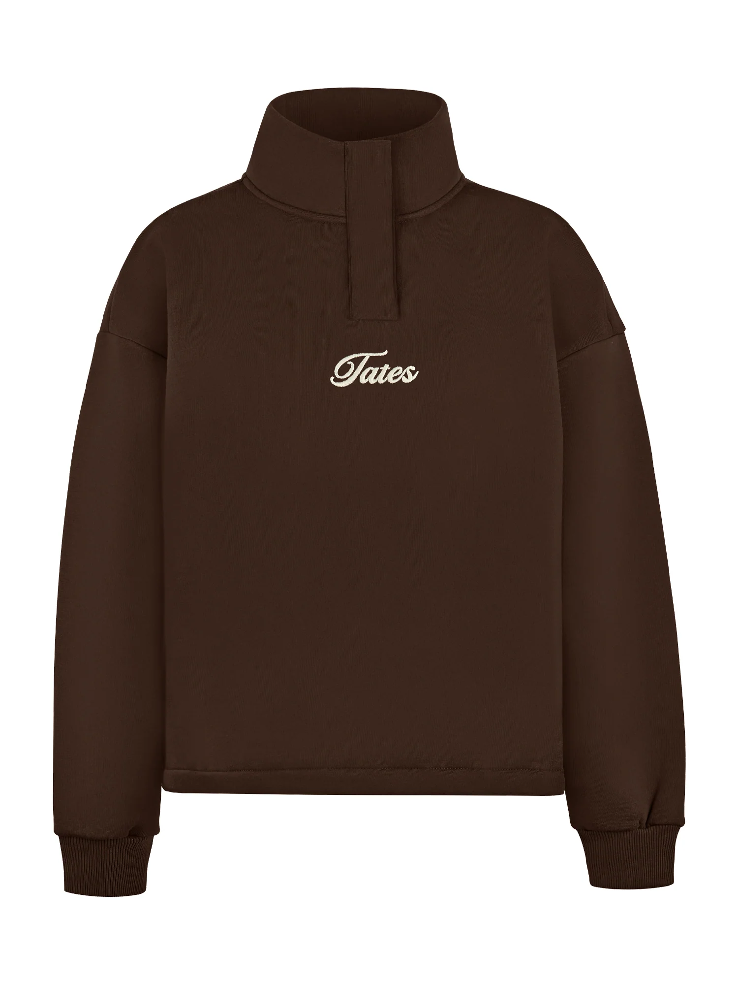 Verstellbarer Crop Sweater – Espresso - Image 2