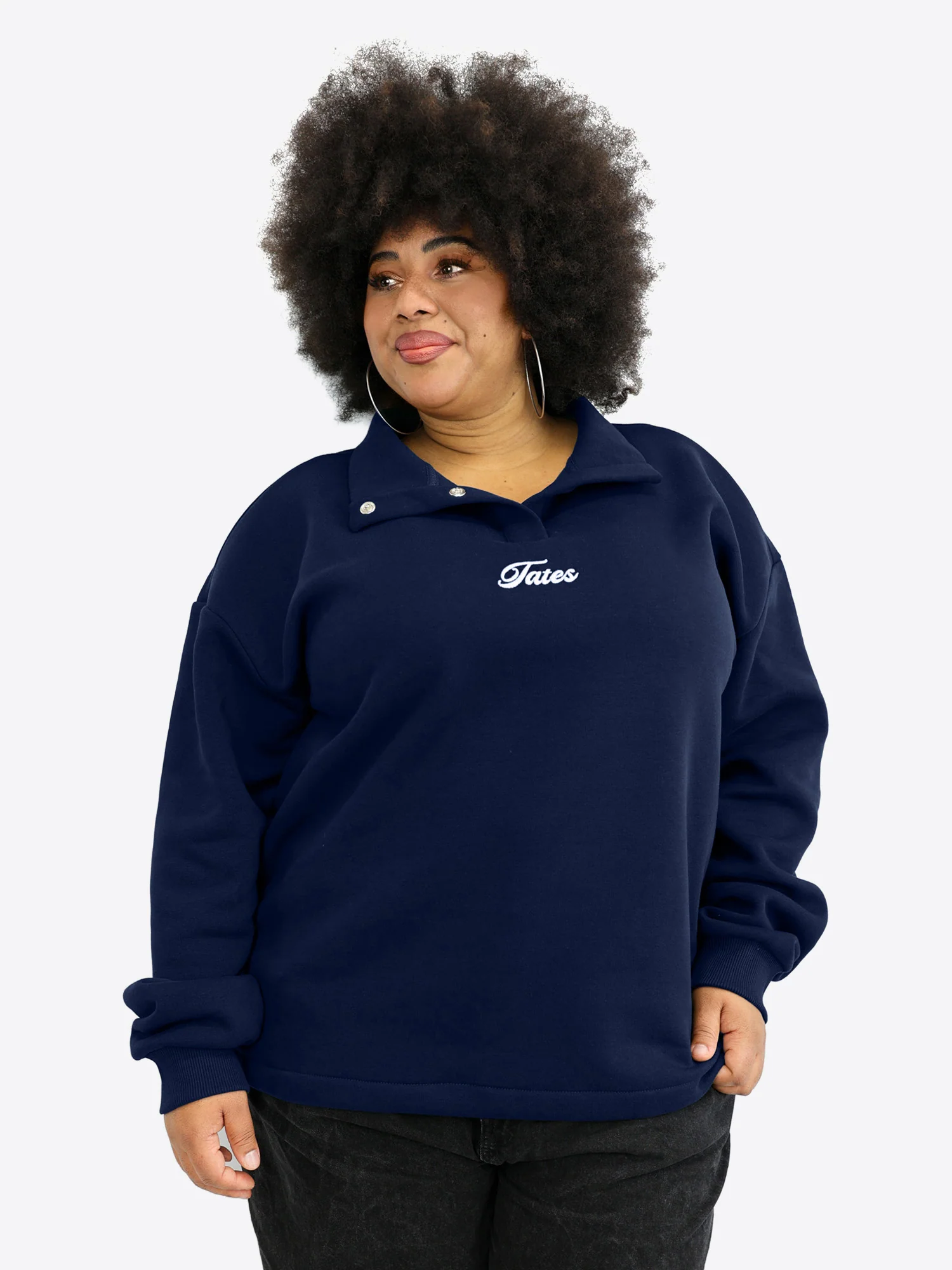 Verstellbarer Crop Sweater – Midnight Blue